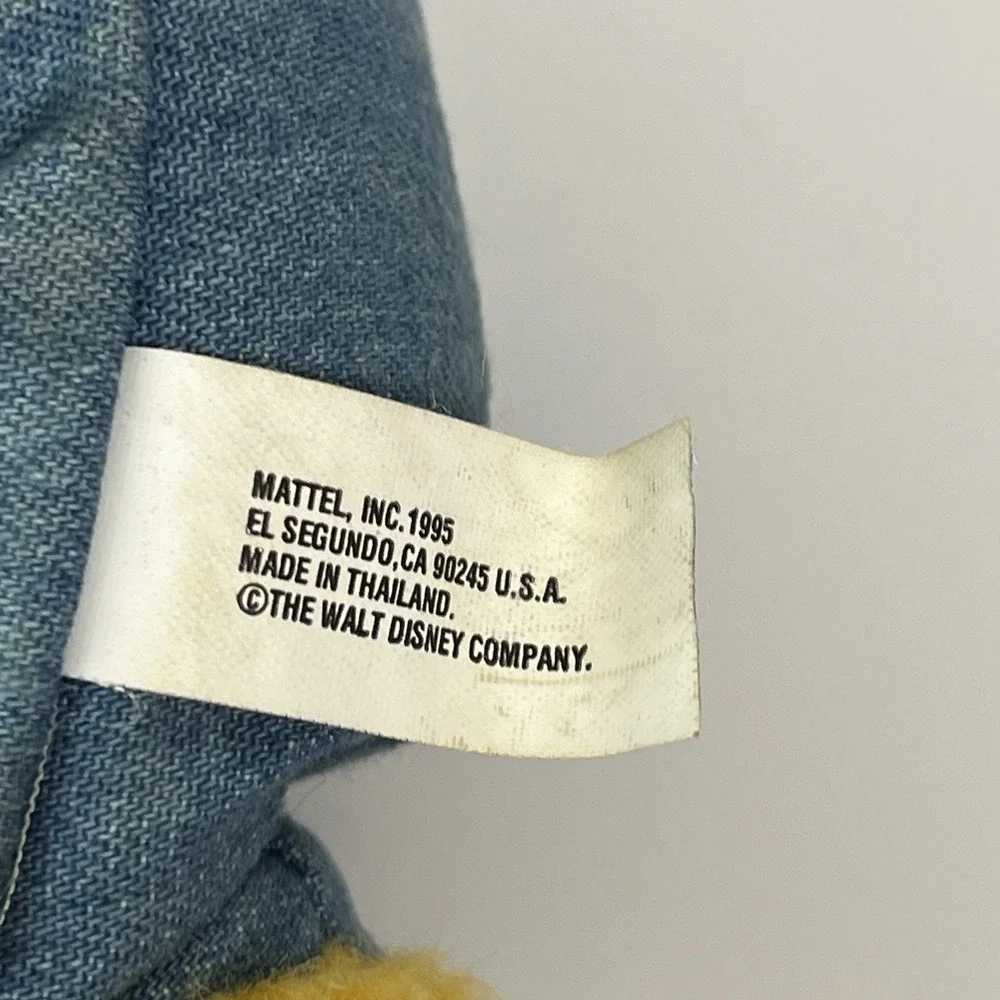 Disney Winnie The Pooh‎ Plush Denim Overalls Red Shirt Stuffed Animal Toy 13
